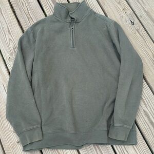 🍍CROFT&BARROW 1/4 zip sweat shirt sz large